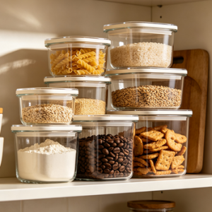 ModuStack Glass Pantry Canister Set